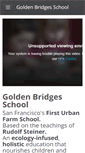 Mobile Screenshot of goldenbridgesschool.org