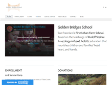 Tablet Screenshot of goldenbridgesschool.org